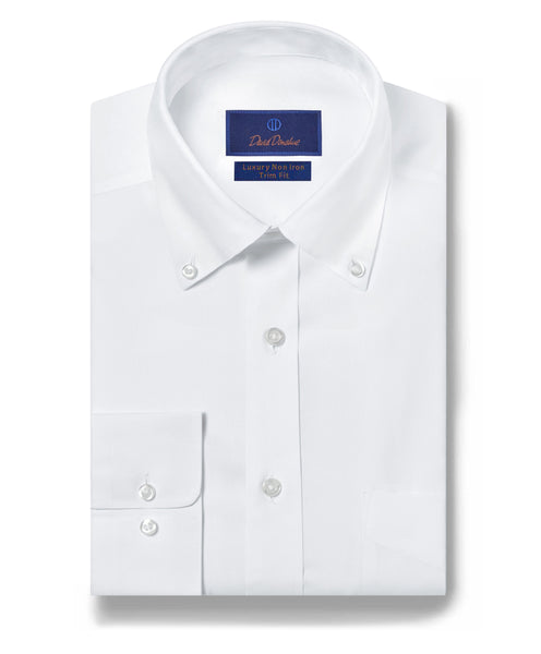 TBDP05112110 | White Pinpoint Oxford Non-Iron Dress Shirt