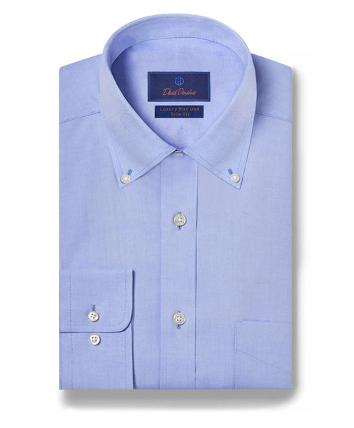 TBDP05112423 | Blue Pinpoint Oxford Non-Iron Dress Shirt