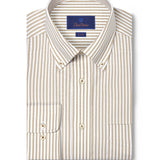 TBDP12959124 | White & Dune Royal Oxford Stripe Dress Shirt