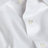 TBMS11110110 | White Cashmere Blend Dress Shirt