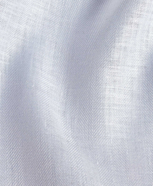 TBMS12109110 | White Linen Dress Shirt 
