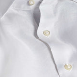 TBMS12109110 | White Linen Dress Shirt 