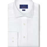 TBMS12109110 | White Linen Dress Shirt 