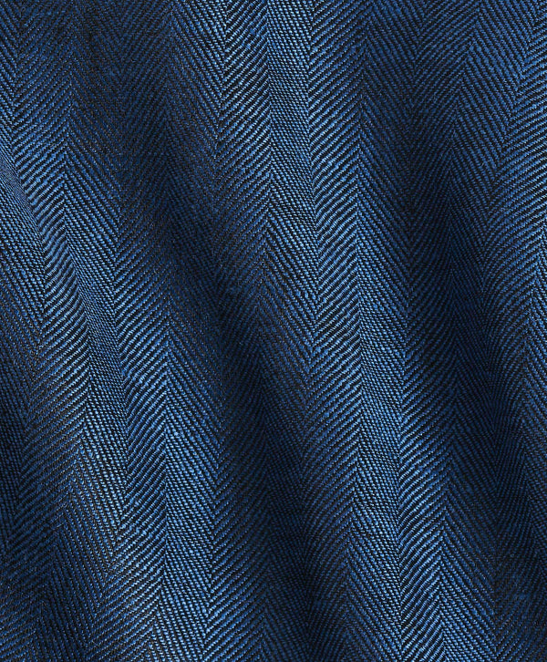 TBMS12109412 | Navy Linen Dress Shirt 