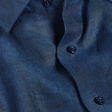 TBMS12109412 | Navy Linen Dress Shirt 