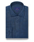 TBMS12109412 | Navy Linen Dress Shirt 