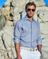 TBMS12109476 | Denim Linen Dress Shirt 
