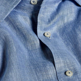 TBMS12109476 | Denim Linen Dress Shirt 