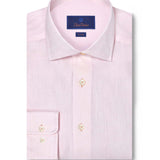 TBMS12109650 | Pink Linen Dress Shirt 