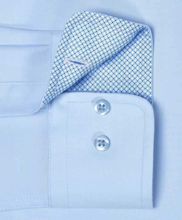 TBMS12110454 | Sky Twill Contrast Dress Shirt