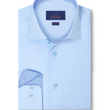 TBMS12110454 | Sky Twill Contrast Dress Shirt