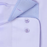 TBMS12110534 | Lilac Twill Contrast Dress Shirt