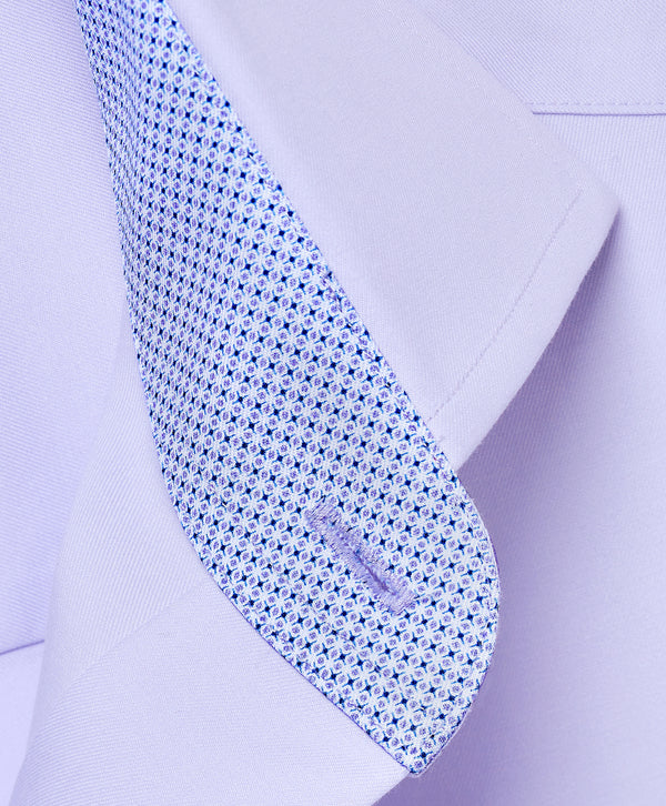 TBMS12110534 | Lilac Twill Contrast Dress Shirt
