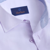 TBMS12110534 | Lilac Twill Contrast Dress Shirt