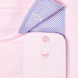 TBMS12110650 | Pink Twill Contrast Dress Shirt