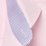 TBMS12110650 | Pink Twill Contrast Dress Shirt