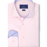 TBMS12110650 | Pink Twill Contrast Dress Shirt