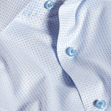 TBMS13003136 | White & Sky Dobby Dot Dress Shirt