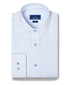TBMS13003136 | White & Sky Dobby Dot Dress Shirt