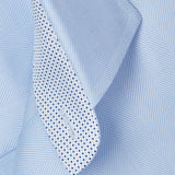 TBMS13100454 | Sky Contrast Herringbone Solid Dress Shirt