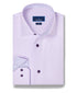 TBMS13100534 | Lilac Contrast Herringbone Solid Dress Shirt