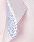 TBMS13100650 | Pink Contrast Herringbone Solid Dress Shirt
