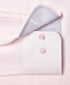 TBMS13100650 | Pink Contrast Herringbone Solid Dress Shirt
