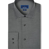TBMS13101010 | Charcoal Cashmere Solid Dress Shirt