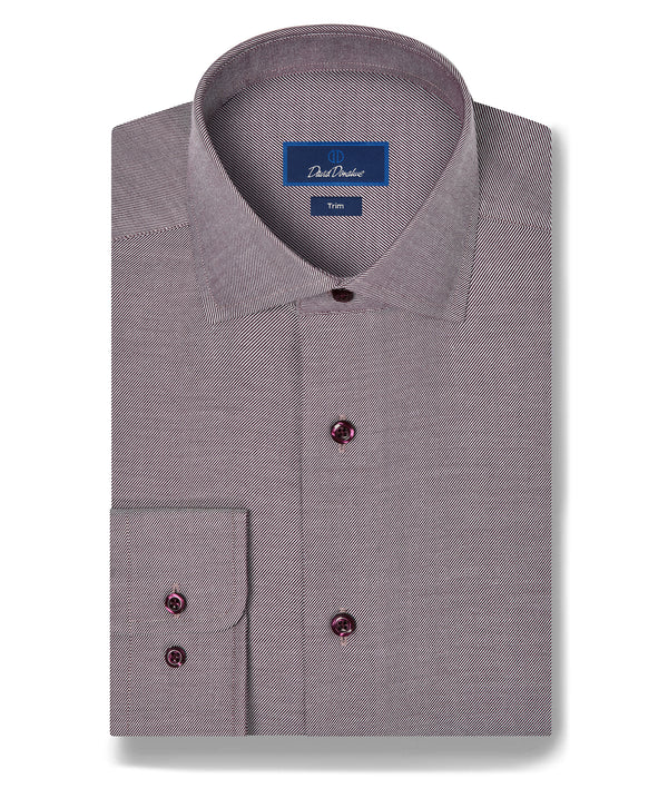 TBMS13101615 | Merlot Cashmere Solid Dress Shirt