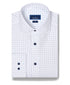 TBMS13201135 | White & Blue Neat Print Dress Shirt