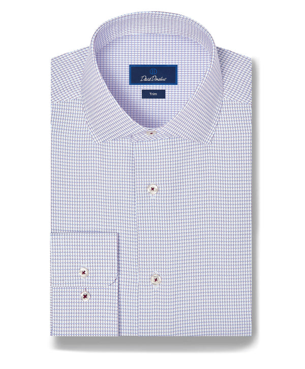 TBMS13806144 | White & Berry Micro Check Dress Shirt