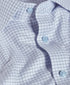 TBMS13814456 | Sky & Navy Check Cashmere Blend Dress Shirt