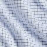 TBMS13814456 | Sky & Navy Check Cashmere Blend Dress Shirt