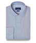 TBMS13815450 | Navy & Sky Check Cashmere Blend Dress Shirt