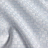 TBMS13818136 | White & Sky Dobby Check Dress Shirt