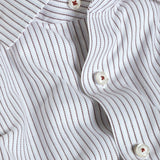 TBMS13951165 | White & Merlot Stripe Cashmere Blend Dress Shirt