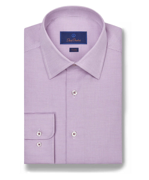 TBSP07009534 | Lilac Dobby Textured Dress Shirt