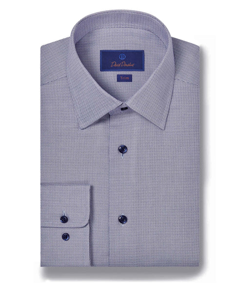 TBSP08008407 | Navy & White Royal Oxford Dress Shirt