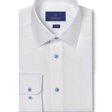 TBSP08102110 | White Textured Dobby Dress Shirt