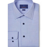 TBSP10004423 | Blue Micro Dobby Dress Shirt