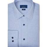TBSP10004423 | Blue Micro Dobby Dress Shirt