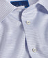 TBSP10006135 | White & Blue Micro Dobby Dot Dress Shirt