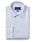 TBSP10006135 | White & Blue Micro Dobby Dot Dress Shirt