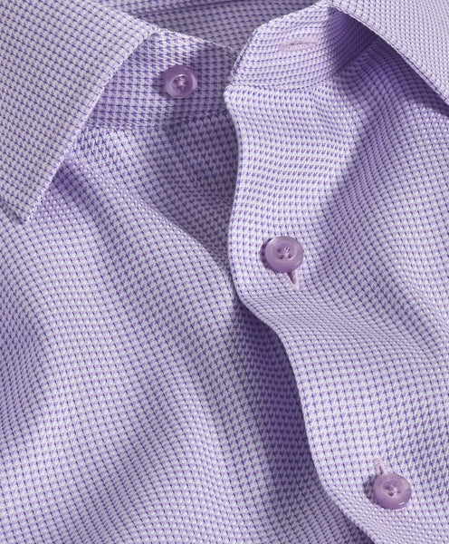 TBSP10027534 | Lilac Geometric Dobby Dress Shirt