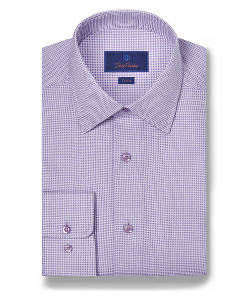 TBSP10027534 | Lilac Geometric Dobby Dress Shirt