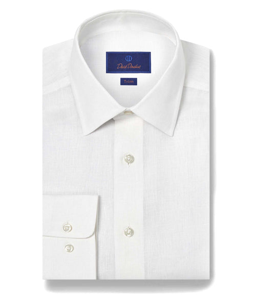 TBSP10104110 | White Linen Dress Shirt
