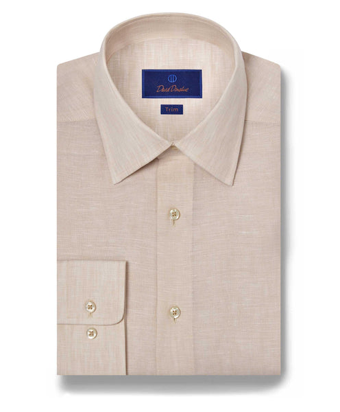 TBSP10104285 | Sand Linen Dress Shirt