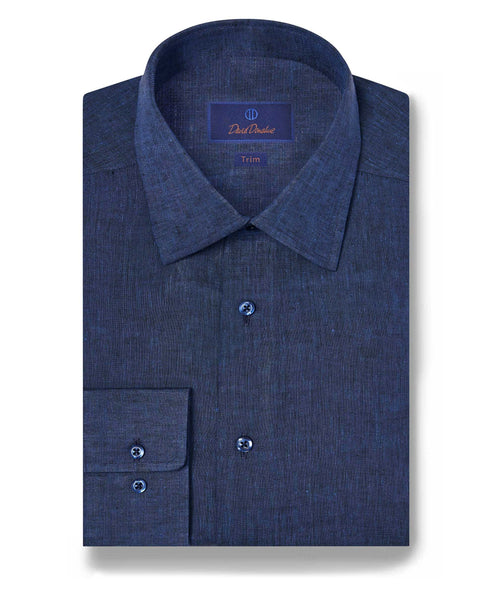 TBSP10104412 | Navy Linen Dress Shirt