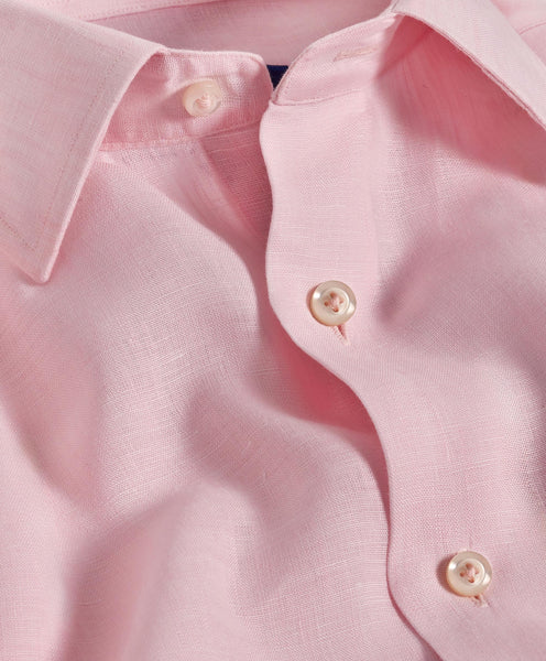 TBSP10104650 | Pink Linen Dress Shirt