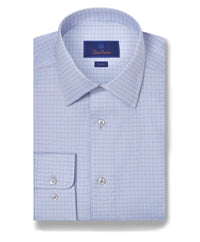 TBSP10836465 | Sky & Berry Broken Herringbone Check Dress Shirt